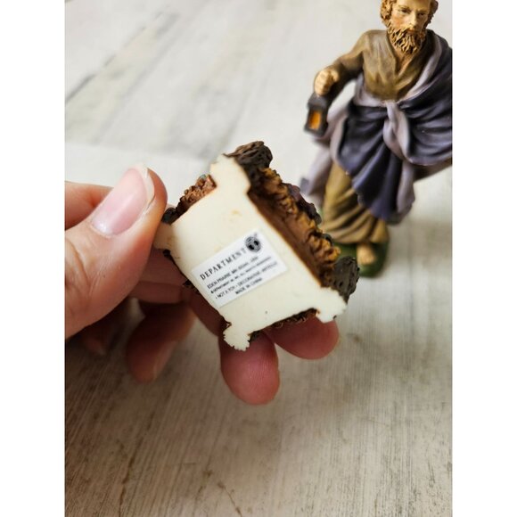 Dept 56 Nativity Joseph Jesus AS IS Xmas village crib manger - Picture 3 of 8